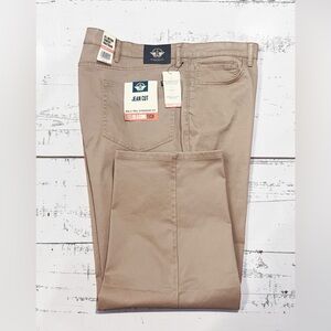 Dockers Jean Cut All Seasons Tech Pants 54 x 30 Khaki Comfort Waistband Straight